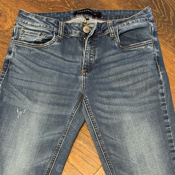Blue Skinny Jeans with Distressed Details - Picture 2 of 5